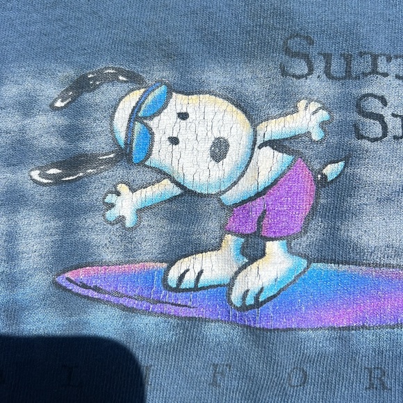 Vintage kids Knotts Berry Farm surfs up snoopy California made in USA. Size XS - Picture 6 of 13